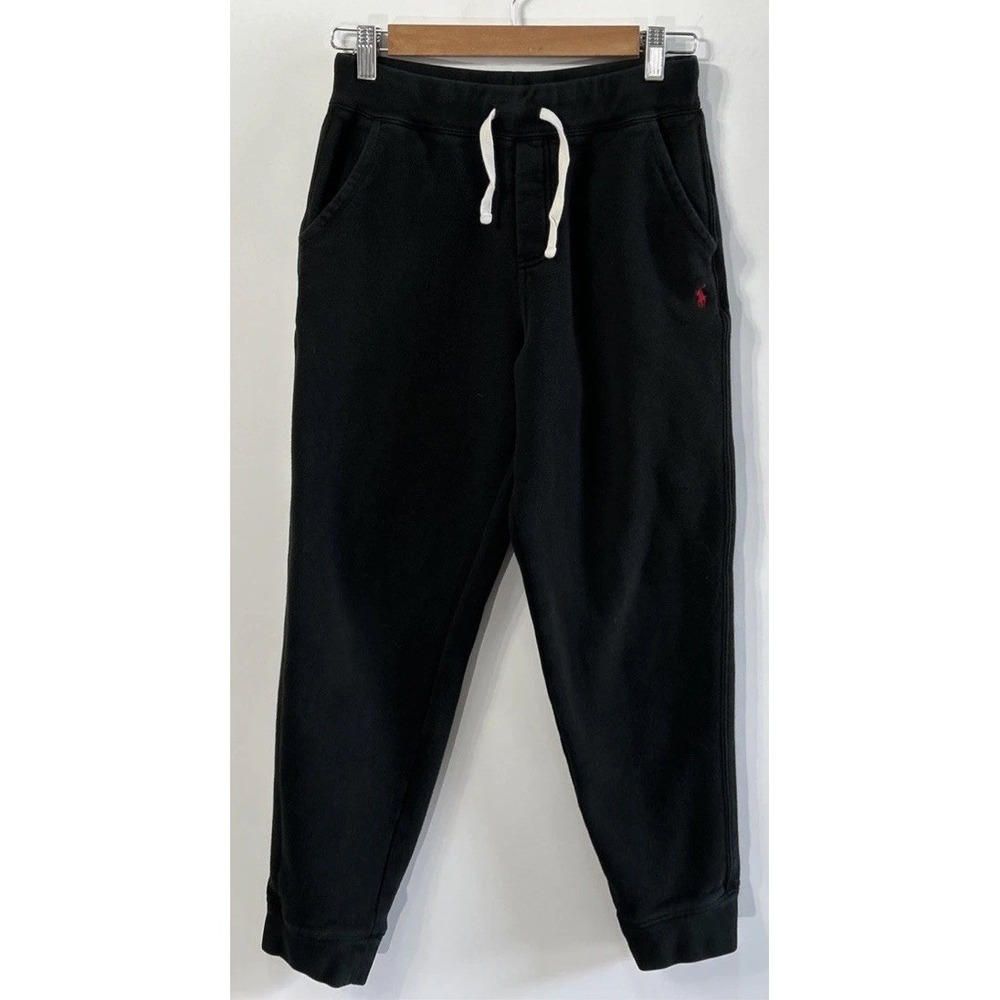 Boys Polo Ralph Lauren Cotton Fleece Sweatpants Drawstring Jogger Sz Large 14-16